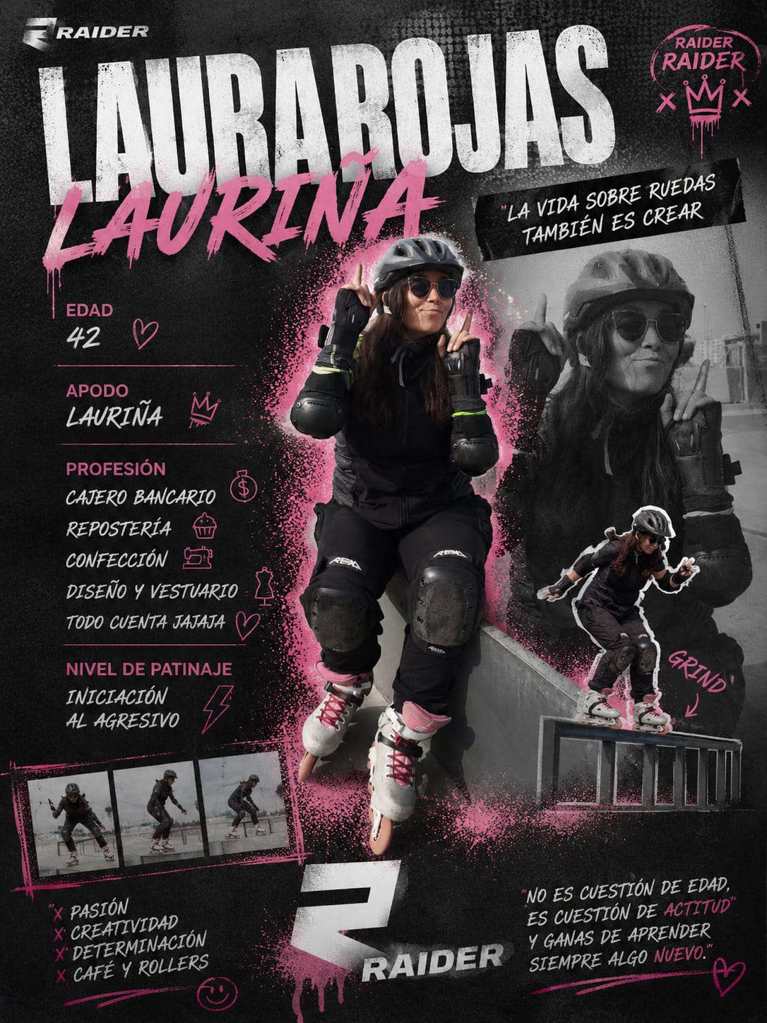 Ficha de la rider Laura Rojas (Lauriña)