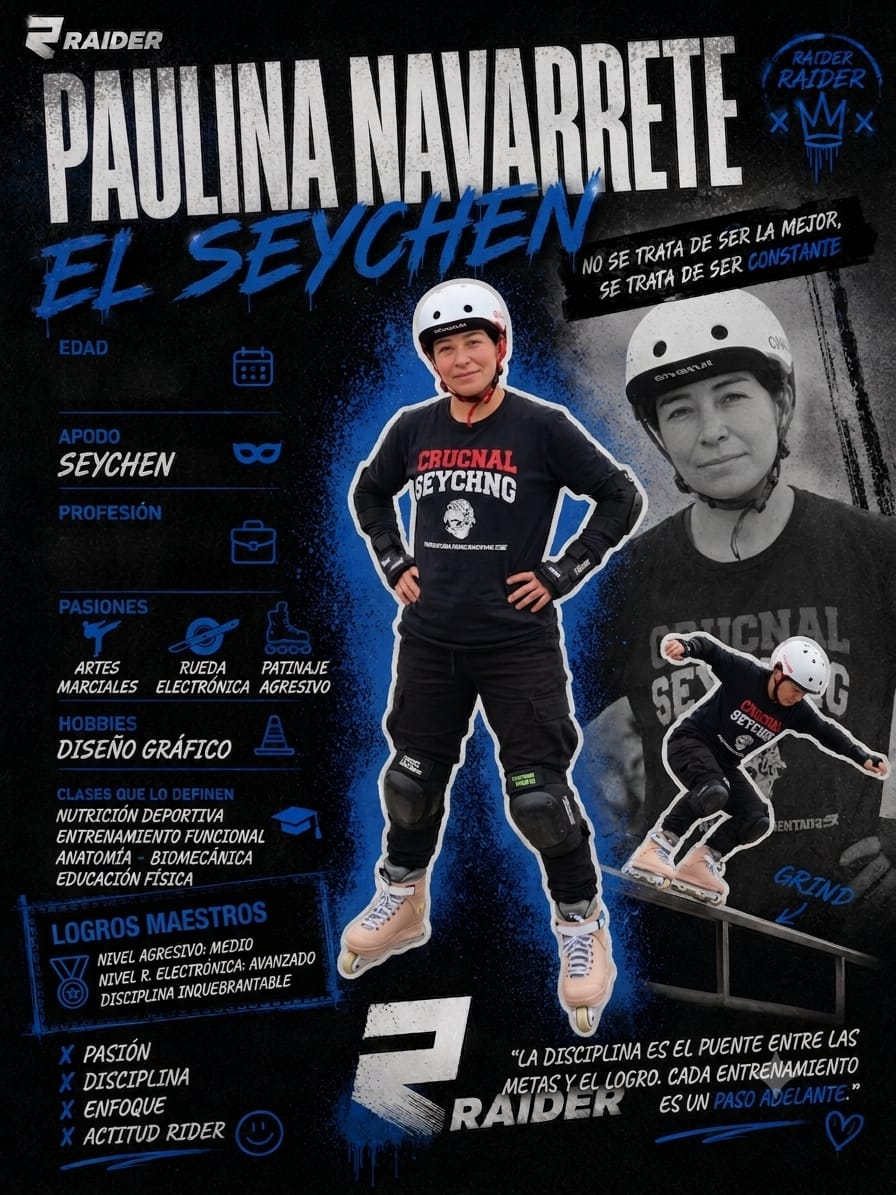 Ficha de la rider Paulina Navarrete (Seychen)